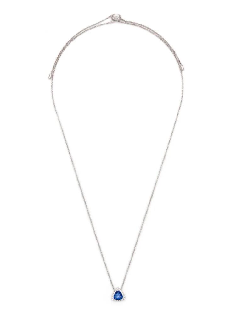 APM Monaco pavé triangle adjustable necklace - Silver Cover