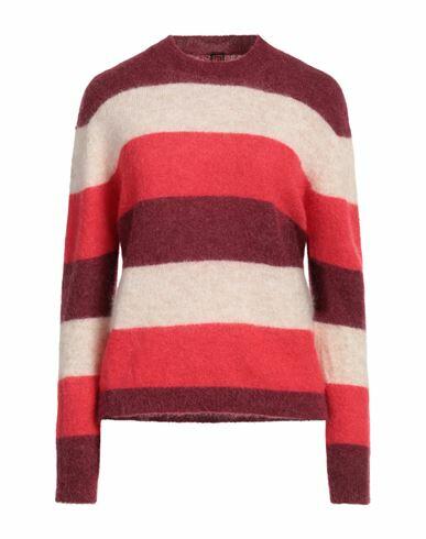 Stefanel Woman Sweater Burgundy Polyamide, Alpaca wool, Mohair wool, Elastane Cover