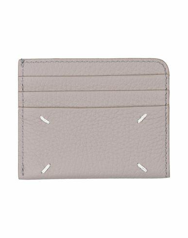 Maison Margiela Woman Document holder Grey Soft Leather Cover