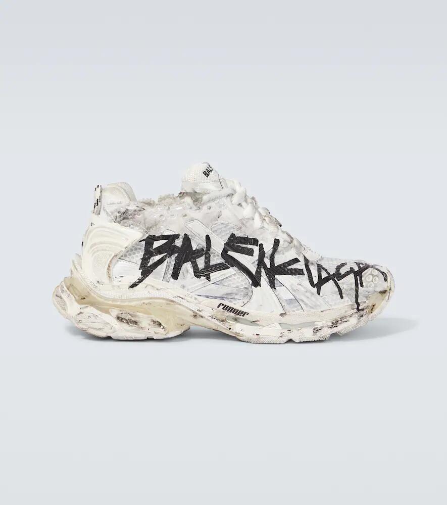 Balenciaga Runner Graffiti distressed sneakers Cover