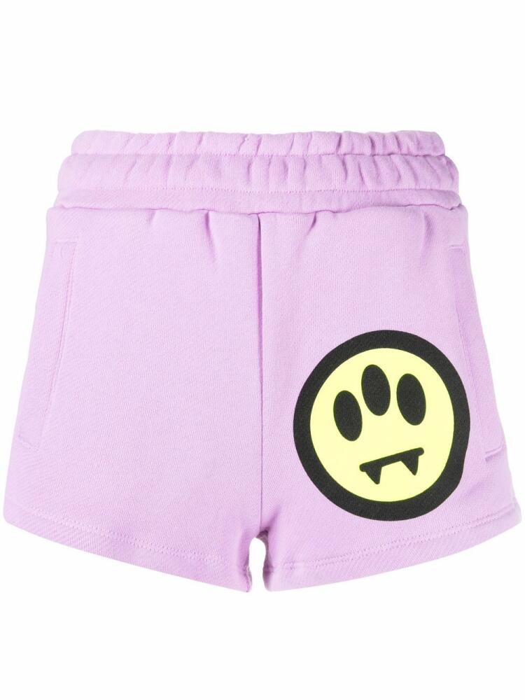 BARROW logo-print mini shorts - Pink Cover