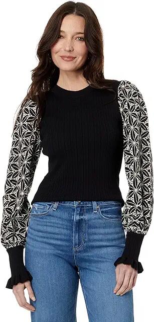 en saison Brynn Knit Top (Black) Women's Clothing Cover