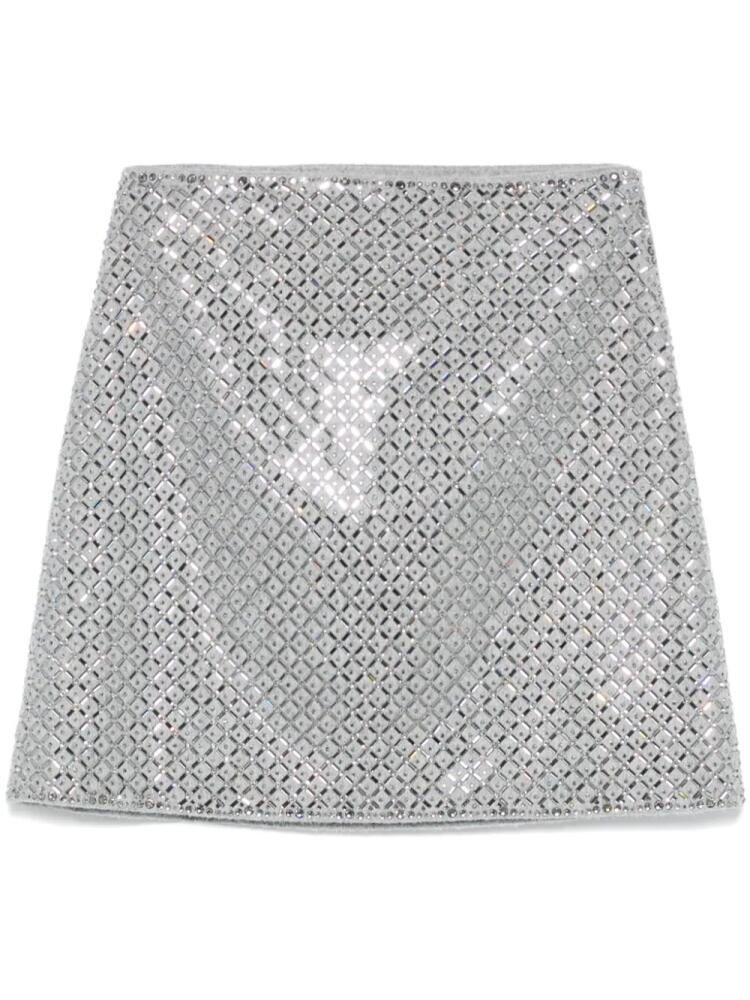 Ermanno Scervino crystal-embellished mini skirt - Grey Cover