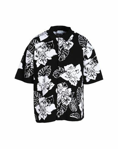 Topman Man Shirt Black Polyester, Viscose, Polyamide Cover