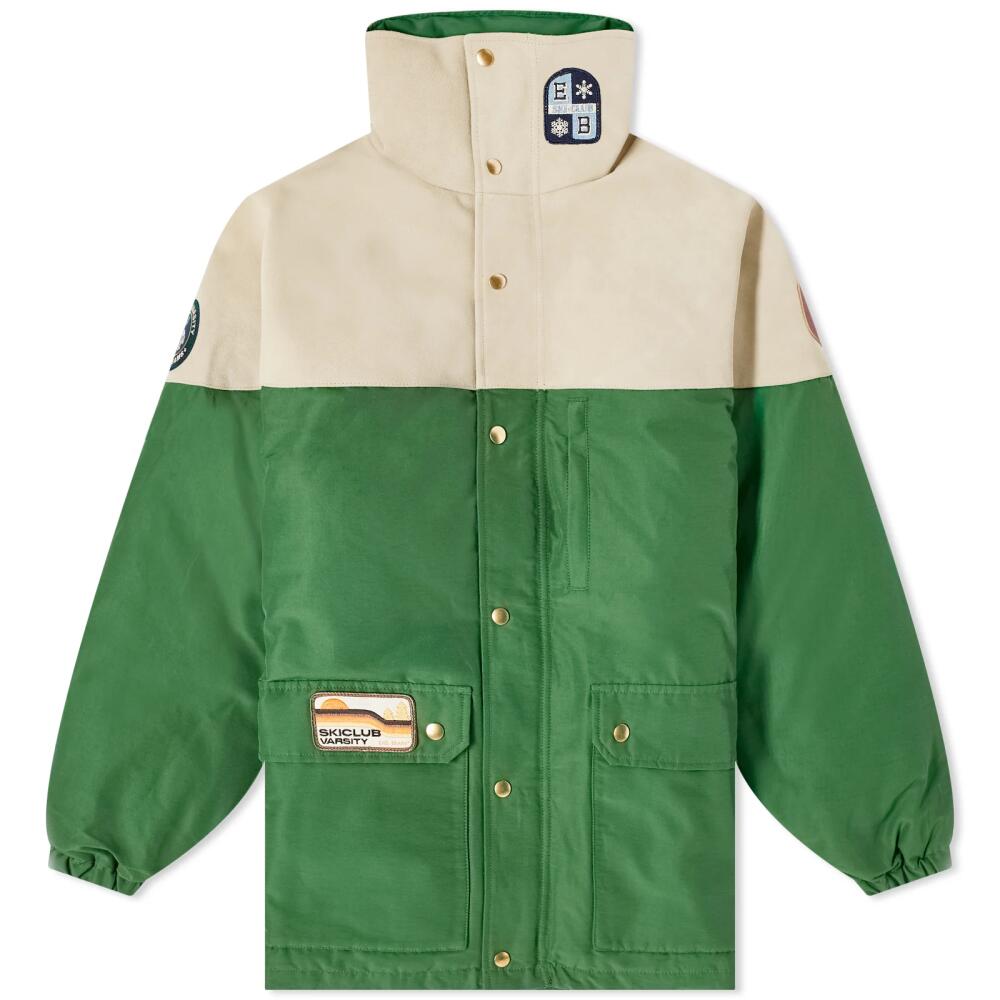 END. x Clarks Originals x Beams Plus Men's Down Jacket in Green Cover