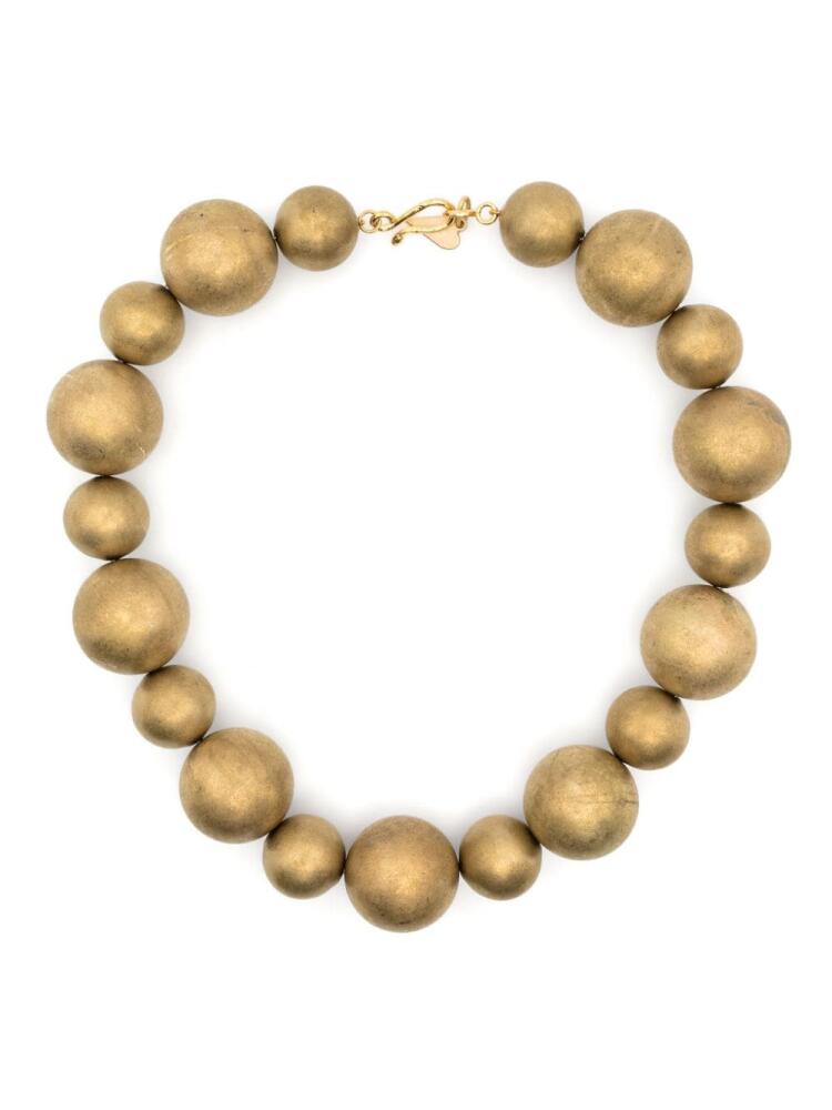 Forte Forte bead-detailed necklace - Gold Cover