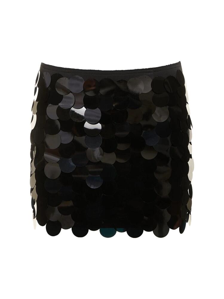 16ARLINGTON Haile Sequined Mid Rise Mini Skirt Cover