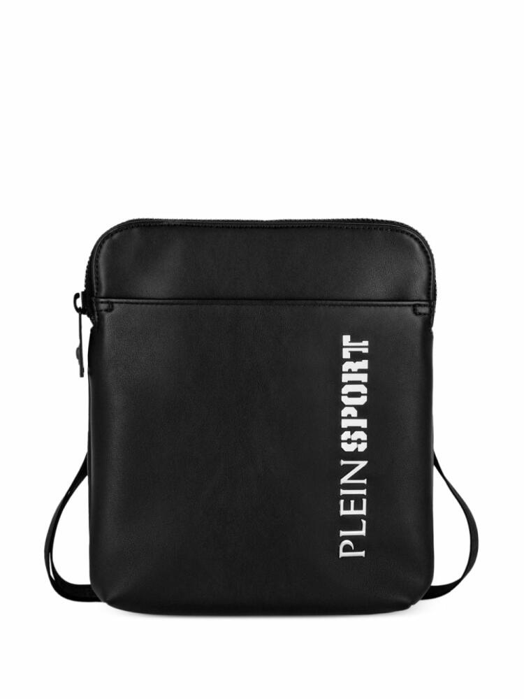 Plein Sport Arizona logo-print crossbody bag - Black Cover