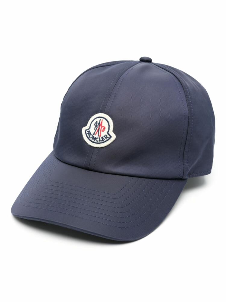 Moncler appliqué-logo baseball cap - Blue Cover