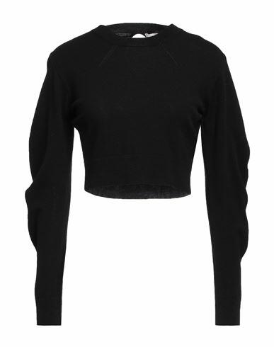 Circus Hotel Woman Sweater Black Wool, Cashmere Cover