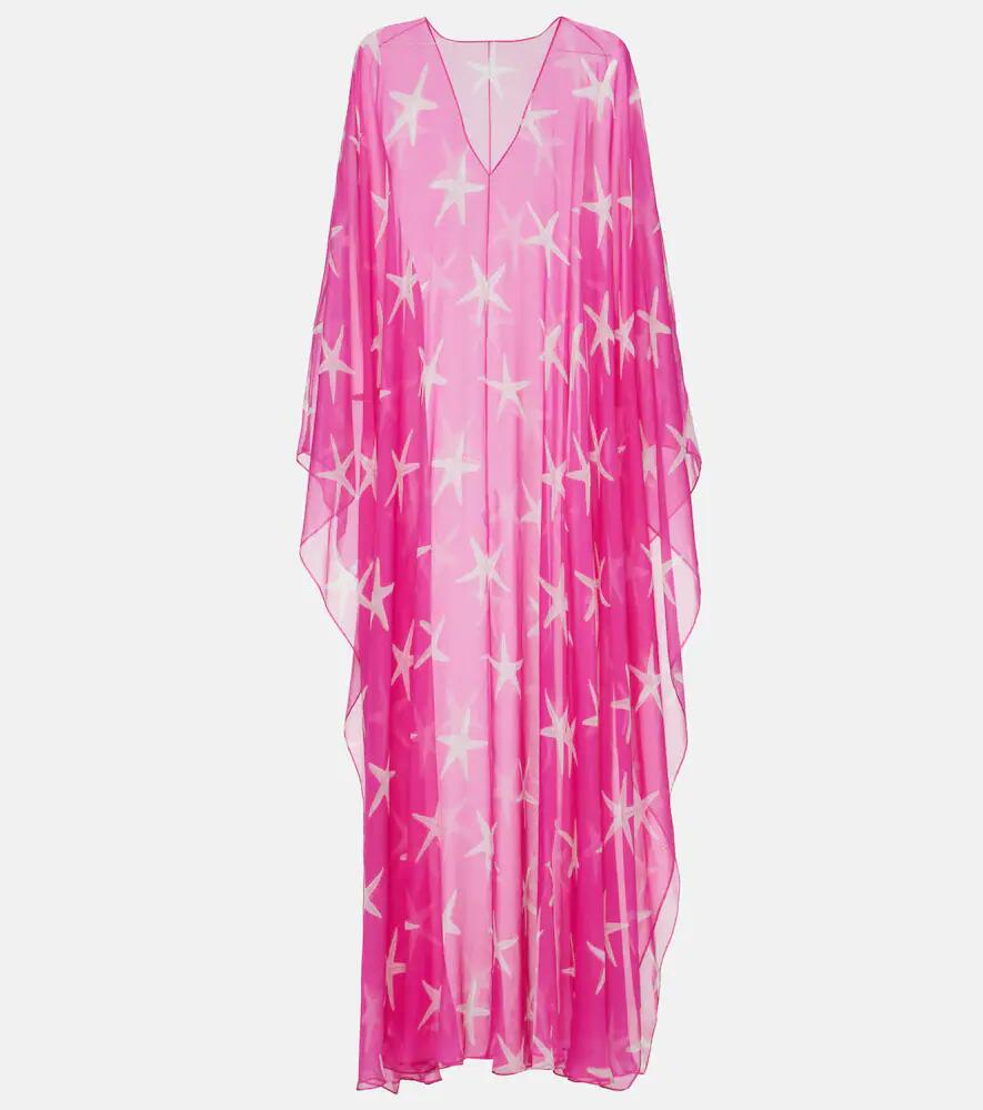 Valentino Printed silk chiffon kaftan Cover