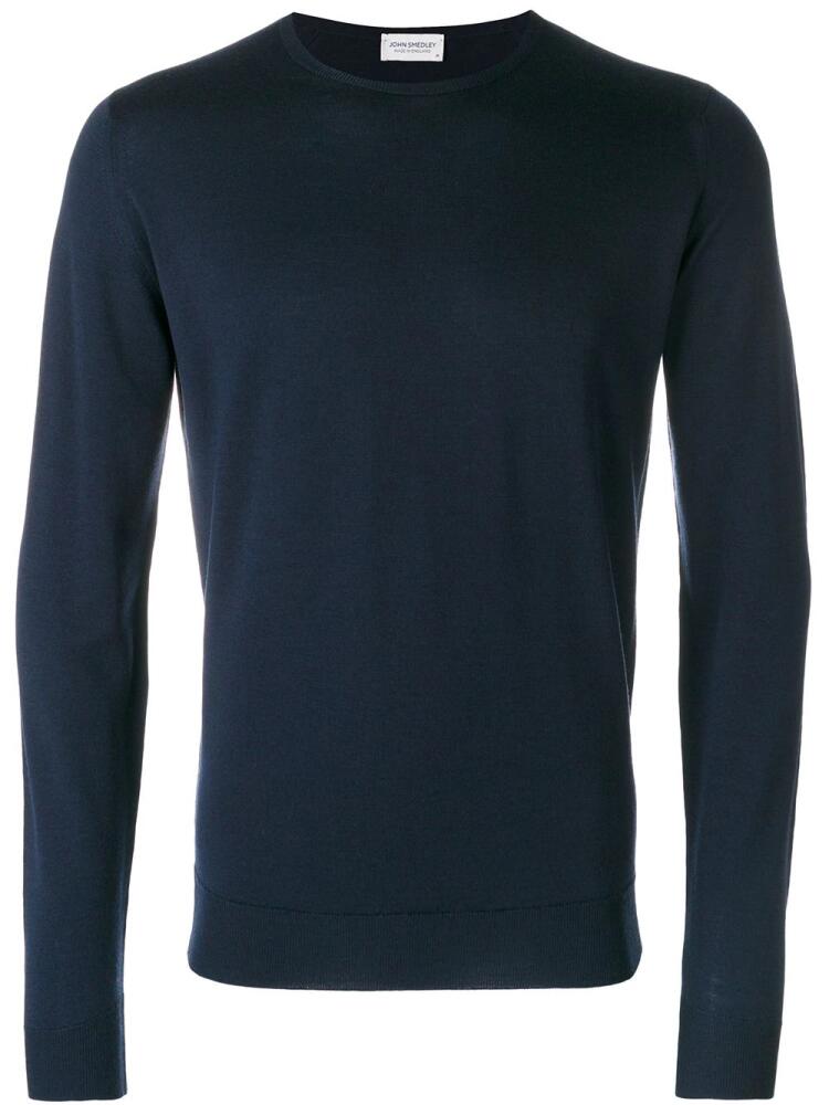 John Smedley crew-neck knit jumper - Blue Cover