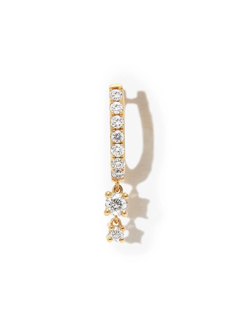 Jacquie Aiche 14kt yellow gold diamond mini hoop earring Cover