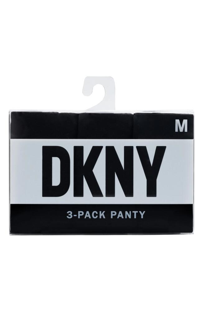 DKNY Assorted 3-Pack Cut Anywhere Thong in Dk Black Cover