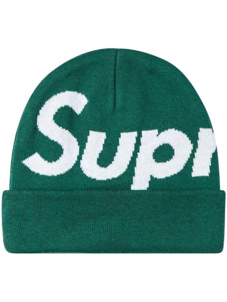 Supreme Big Logo beanie - Green Cover