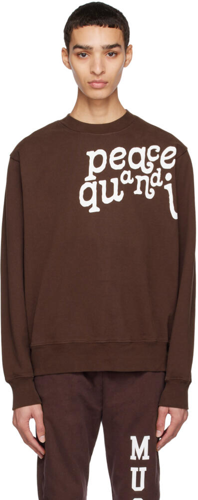 Museum of Peace & Quiet Brown Etched Sweatshirt Cover