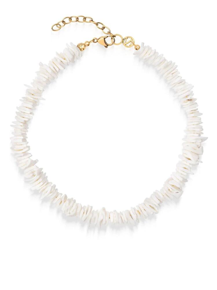 Nialaya Jewelry flat beads necklace - White Cover