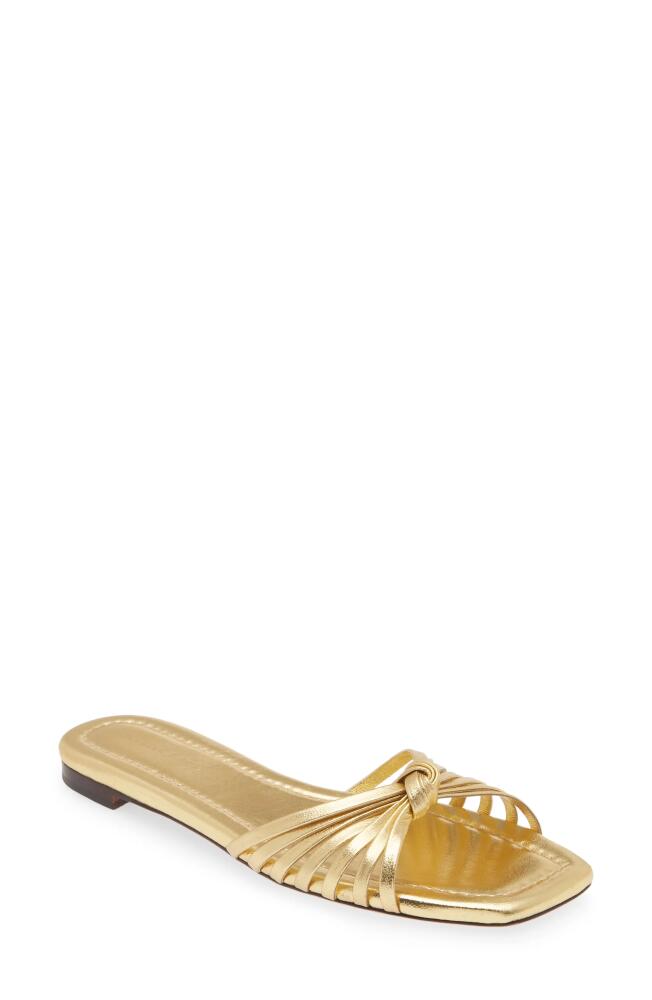 Loeffler Randall Izzie Knot Slide Sandal in Gold Cover