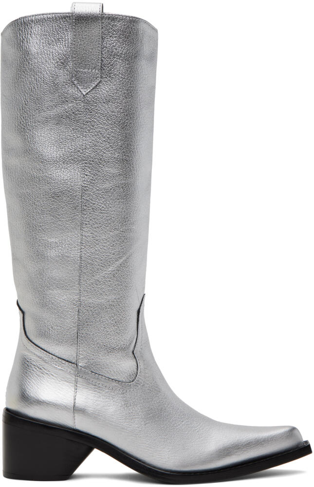 SIMONMILLER Silver Bandi Boots Cover