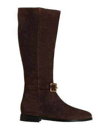 Coral Blue Woman Boot Brown Soft Leather Cover