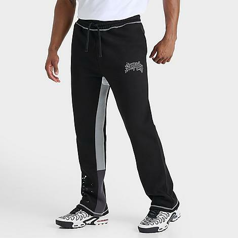 Supply And Demand Men's Bowman Flare Fleece Pants in Black/Black Cover