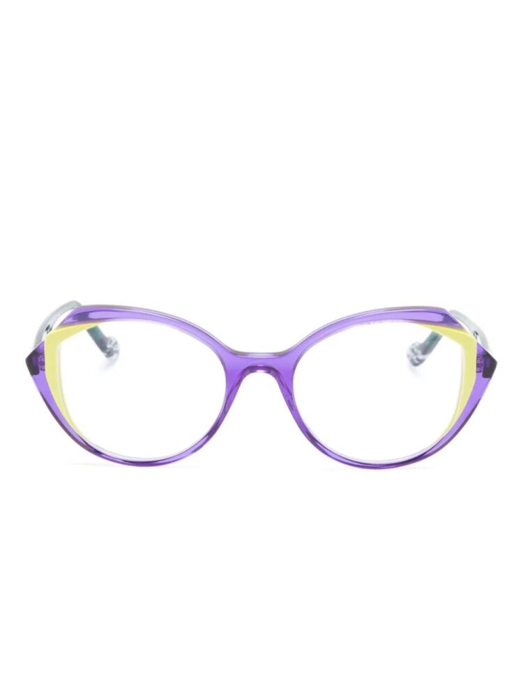 Face À Face Kaledo 1 cat eye-frame glasses - Purple Cover