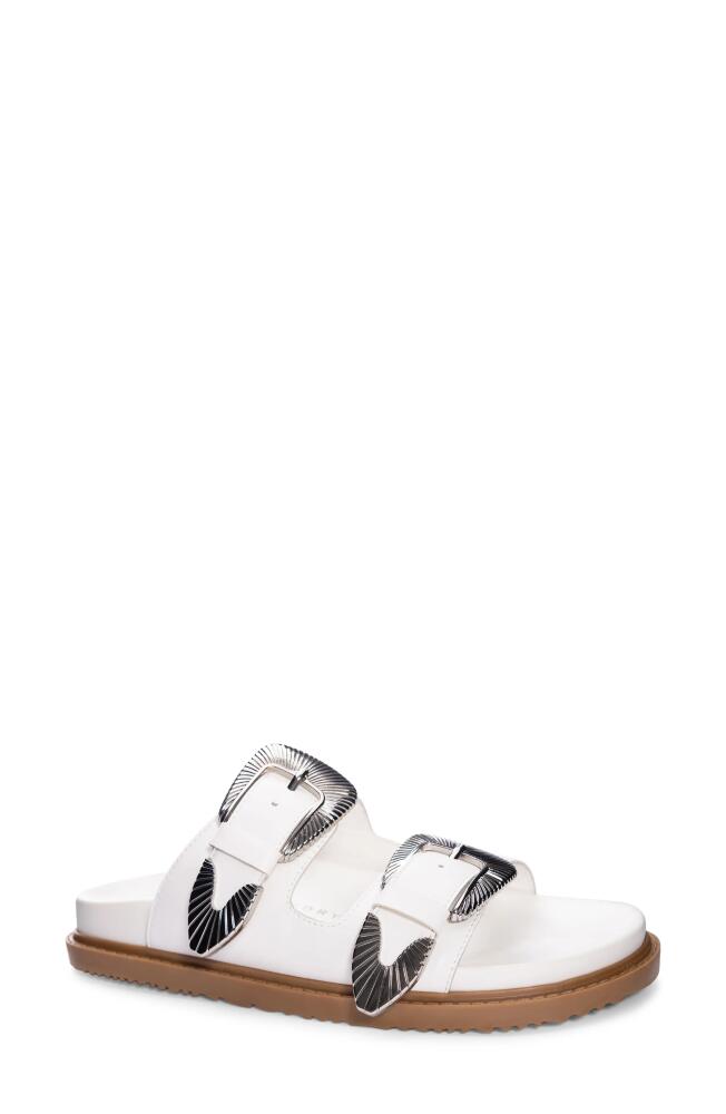 Chinese Laundry Ramsie Slide Sandal in White Cover