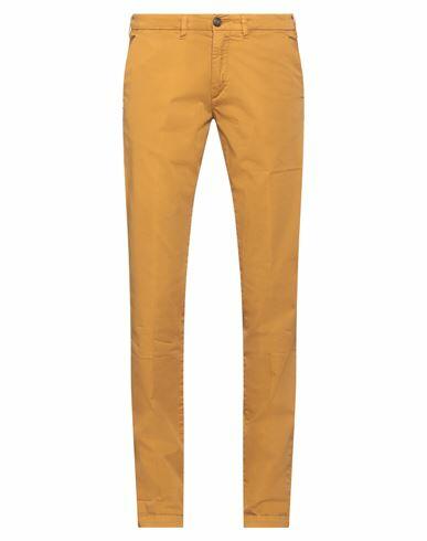 40weft Man Pants Mustard Cotton, Elastane Cover