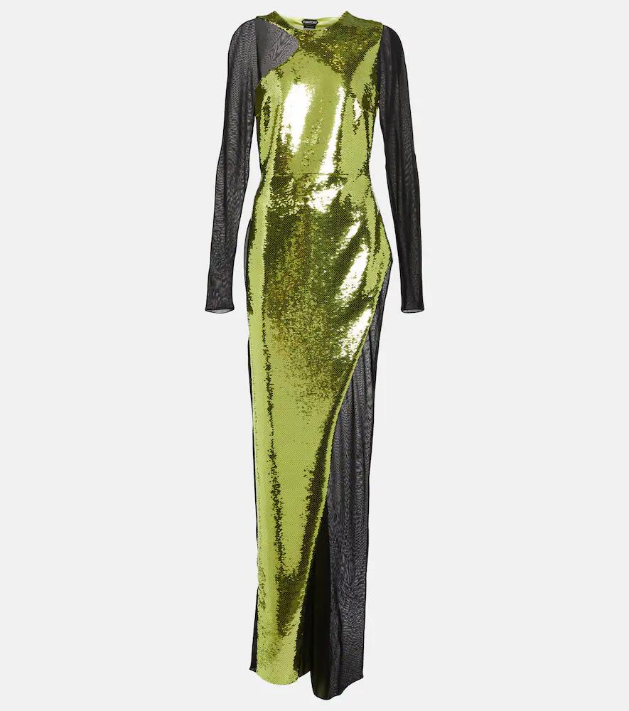 Tom Ford Liquid sequin and tulle gown Cover