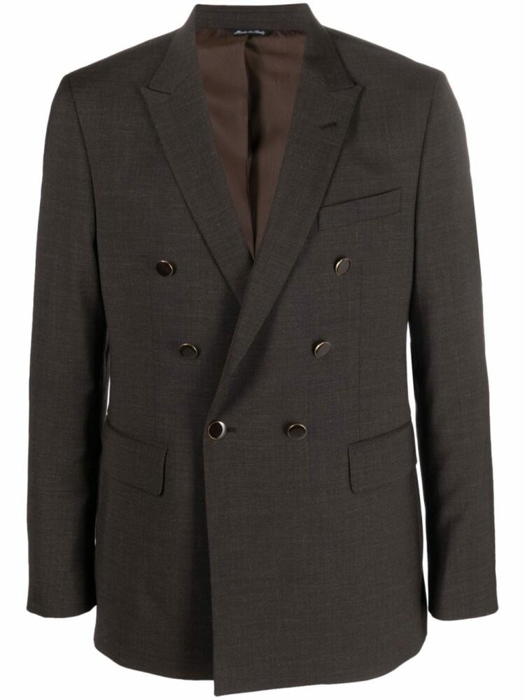 Reveres 1949 tailored double-breasted blazer - Brown Cover