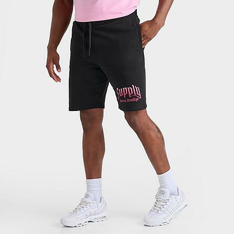 Supply And Demand Men's Catcher Fleece Shorts in Black/Black Cover