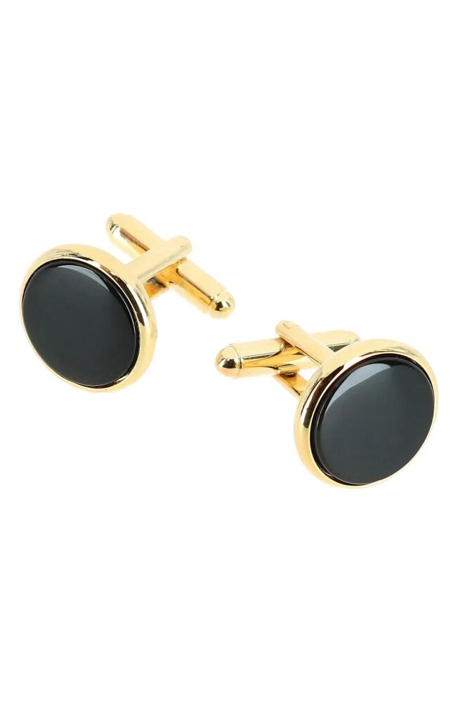 Trafalgar Sutton Onyx Cuff Links in Yellow Cover