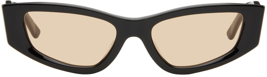 Eckhaus Latta SSENSE Exclusive Black 'The Tilt' Sunglasses Cover