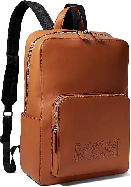 MCM Aren Leather Backpack Medium (Cognac) Backpack Bags Cover