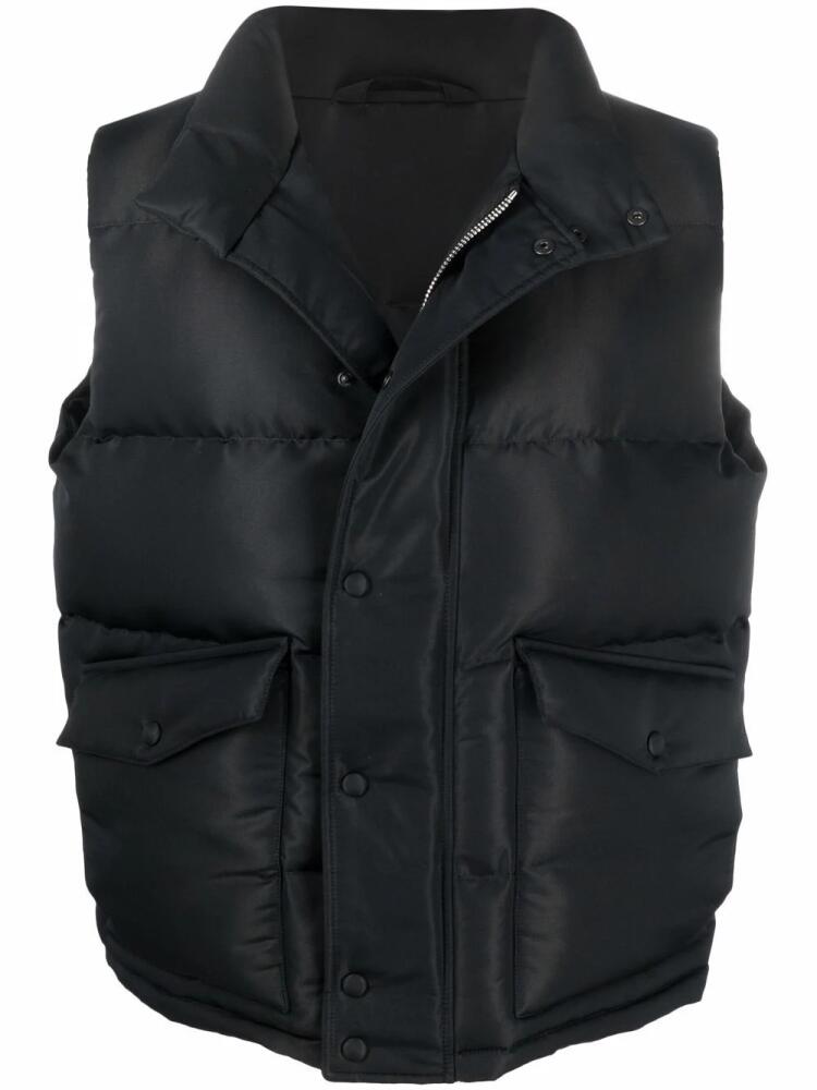 Alexander McQueen graffiti-print padded gilet - Black Cover