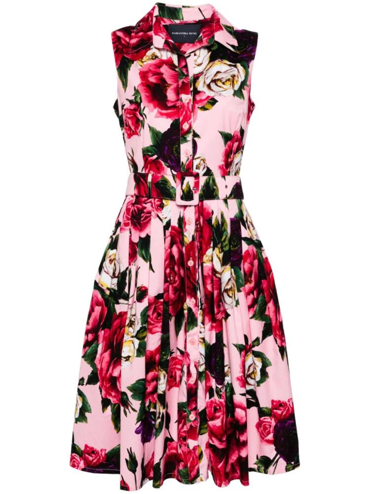 Samantha Sung Audrey floral-print dress - Pink Cover