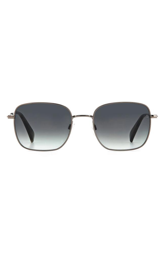 rag & bone 52mm Gradient Square Sunglasses in Dark Ruth/Grey Shaded Cover