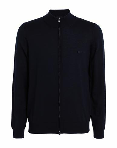 Boss Man Cardigan Midnight blue Virgin Wool Cover