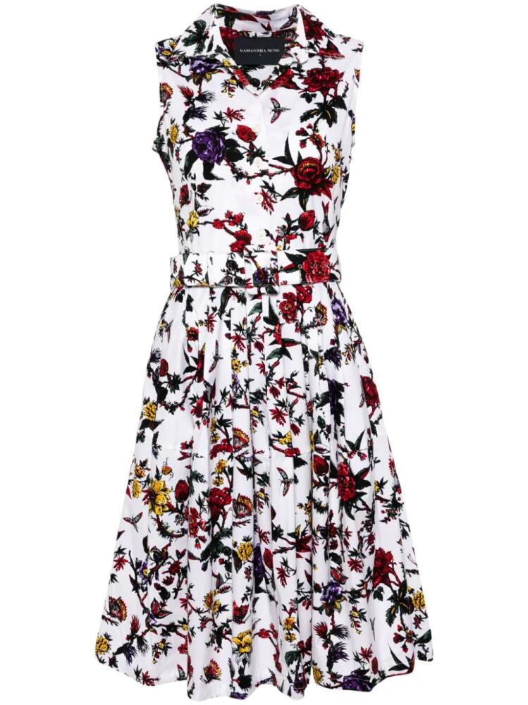 Samantha Sung Claire floral-print dress - White Cover