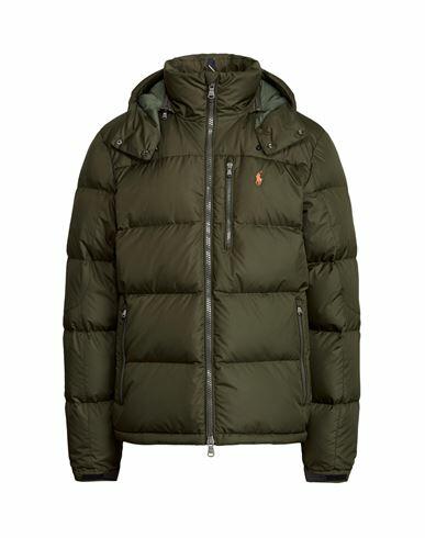 Polo Ralph Lauren Water-repellent Down Jacket Man Puffer Military green Recycled polyester Cover