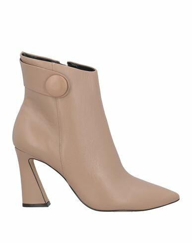 Miss Unique Woman Ankle boots Dove grey Leather Cover