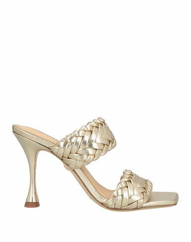 Lola Cruz Woman Sandals Gold Leather Cover