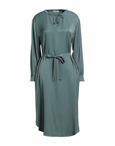 Peserico Woman Midi dress Dark green Viscose, Polyester Cover