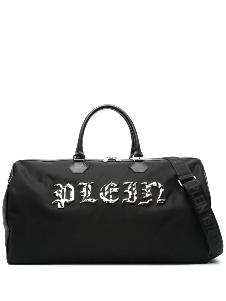 Philipp Plein logo-lettering holdall bag - Black Cover