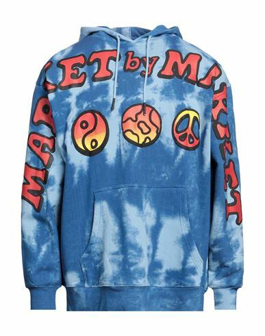 Market Man Sweatshirt Azure Cotton Cover