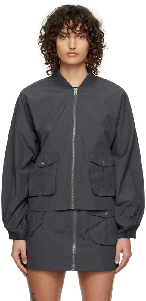 Ksubi Black Elemental Bomber Jacket Cover