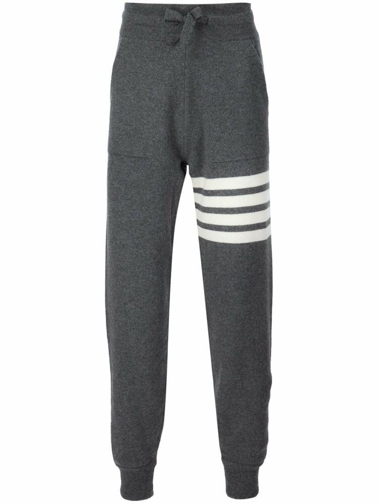 Thom Browne stripe detail sweatpants - Grey Cover