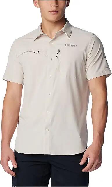 Columbia Summit Valley Woven Short Sleeve Shirt (Dark Stone) Men's Clothing Cover