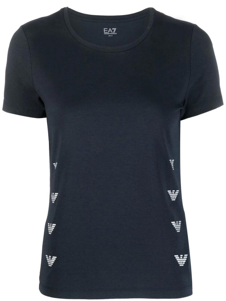 Ea7 Emporio Armani logo-print T-shirt - Blue Cover