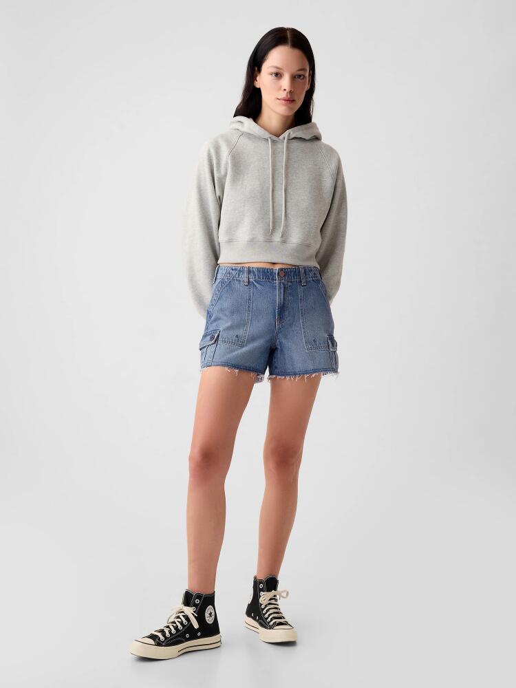 Gap Low Rise Y2K Cargo Denim Shorts Cover